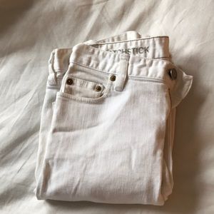 Jcrew white matchstick jeans